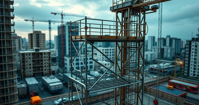 Andaime pequeno é a solução ideal para obras em espaços reduzidos e segurança garantida Andaime pequeno é a solução ideal para obras em espaços reduzidos e segurança garantida